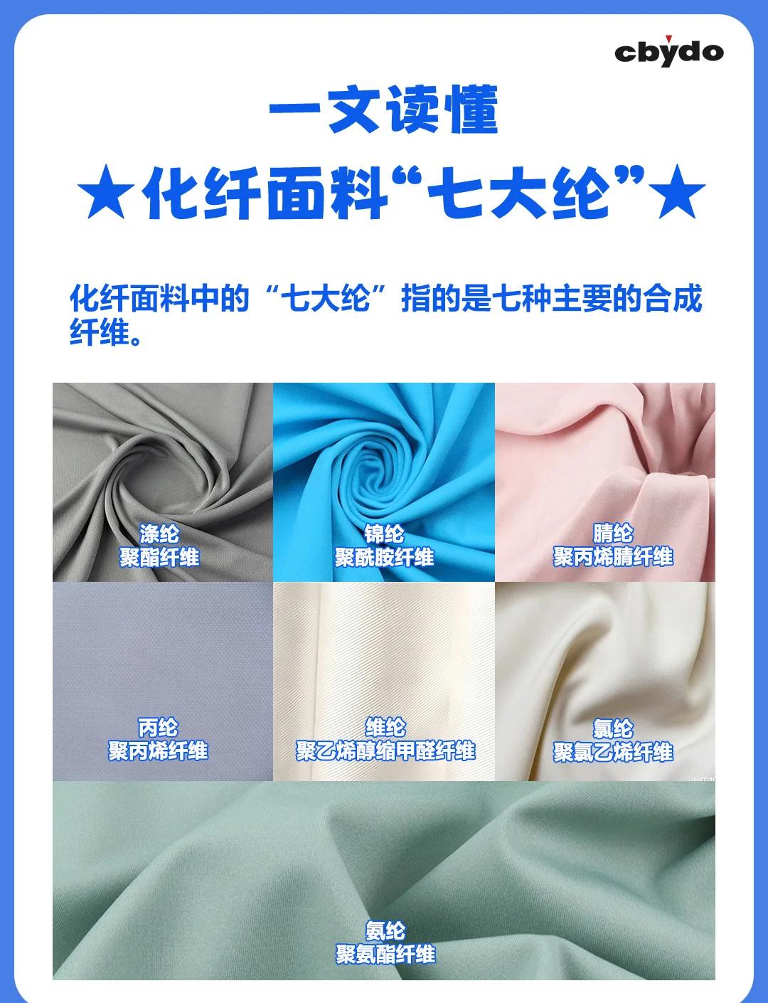 化纤面料的七大合成纤维类型